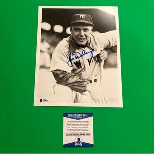 Beckett Authenticated New York Yankees Jim Delsing Autographed Photo 8X10